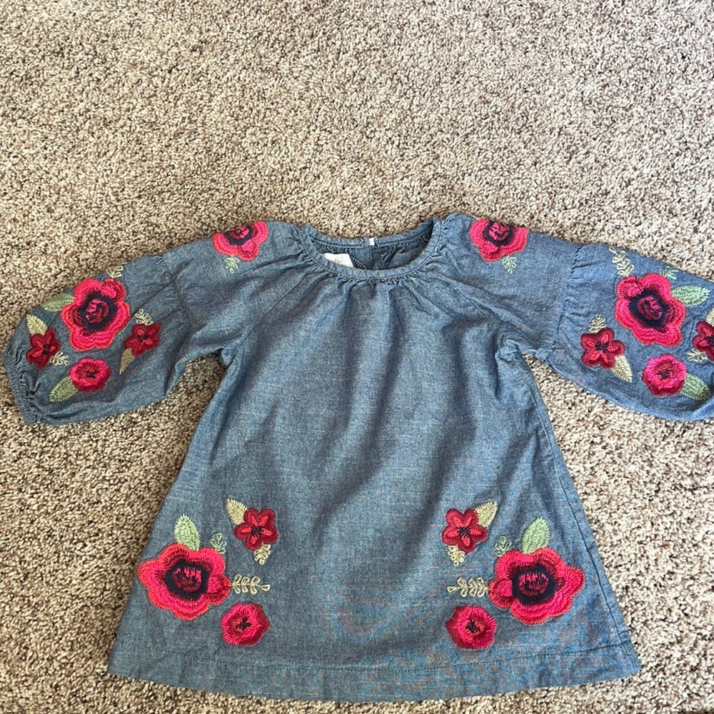 Mud pie denim dress 12-18 month